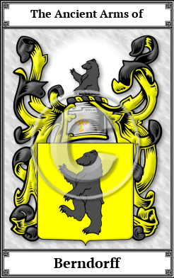Berndorff Family Crest Download (JPG)  Book Plated - 150 DPI