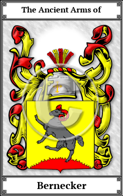Bernecker Family Crest Download (JPG)  Book Plated - 150 DPI