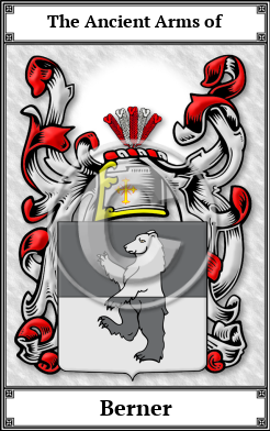Berner Family Crest Download (JPG) Book Plated - 600 DPI