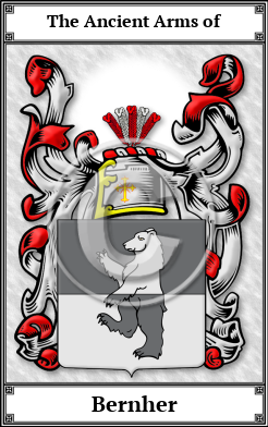 Bernher Family Crest Download (JPG) Book Plated - 600 DPI
