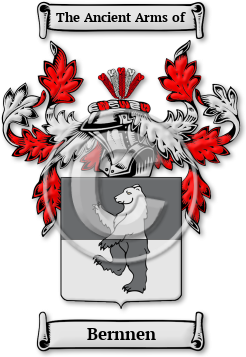 Bernnen Family Crest Download (jpg) Legacy Series - 150 DPI