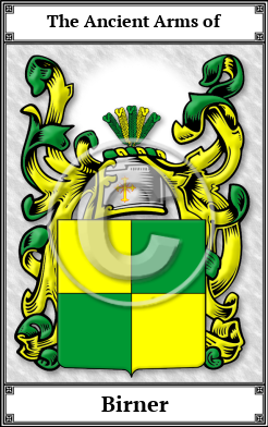 Birner Family Crest Download (JPG)  Book Plated - 150 DPI