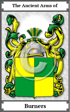 Burners Family Crest Download (JPG)  Book Plated - 150 DPI