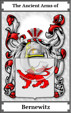 Bernewitz Family Crest Download (JPG) Book Plated - 600 DPI