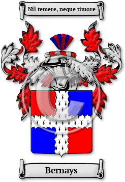 Bernays Family Crest Download (jpg) Legacy Series - 150 DPI