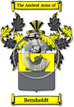 Bernholdt Family Crest Download (jpg) Legacy Series - 150 DPI