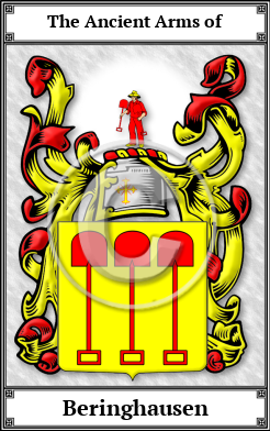 Beringhausen Family Crest Download (JPG) Book Plated - 600 DPI