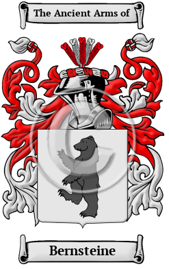 Bernsteine Family Crest Download (jpg) Heritage Series - 150 DPI