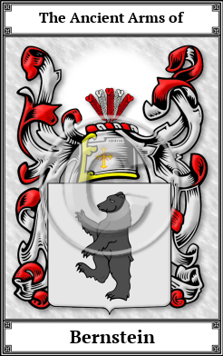 Bernstein Family Crest Download (JPG)  Book Plated - 150 DPI
