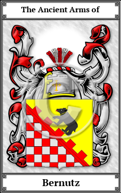 Bernutz Family Crest Download (JPG)  Book Plated - 150 DPI