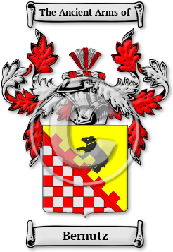 Bernutz Family Crest Download (jpg) Legacy Series - 150 DPI
