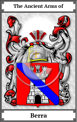 Berra Family Crest Download (JPG)  Book Plated - 150 DPI