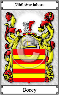 Borey Family Crest Download (JPG)  Book Plated - 150 DPI