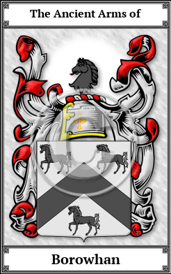 Borowhan Family Crest Download (JPG) Book Plated - 600 DPI