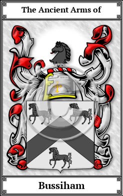 Bussiham Family Crest Download (JPG)  Book Plated - 150 DPI