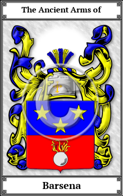 Barsena Family Crest Download (JPG)  Book Plated - 150 DPI