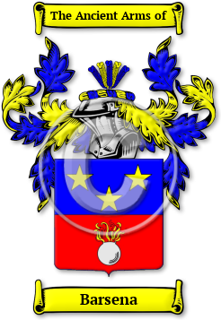 Barsena Family Crest Download (jpg) Legacy Series - 150 DPI