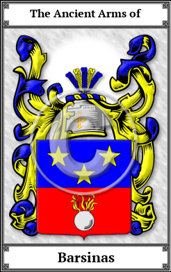 Barsinas Family Crest Download (JPG) Book Plated - 600 DPI