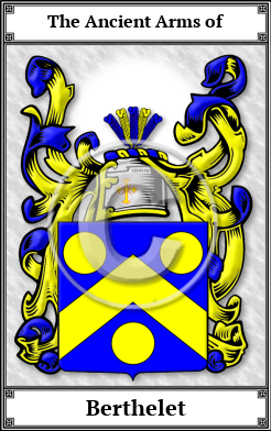 Berthelet Family Crest Download (JPG)  Book Plated - 150 DPI