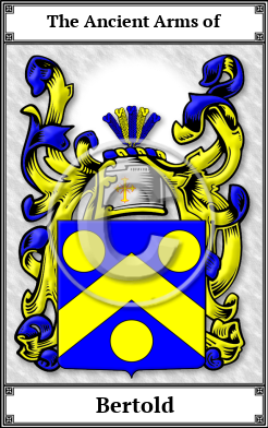 Bertold Family Crest Download (JPG)  Book Plated - 150 DPI