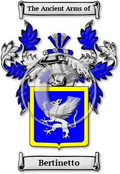Bertinetto Family Crest Download (JPG) Legacy Series - 600 DPI