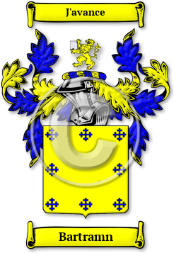 Bartramn Family Crest Download (jpg) Legacy Series - 150 DPI