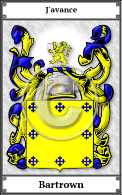 Bartrown Family Crest Download (JPG)  Book Plated - 150 DPI