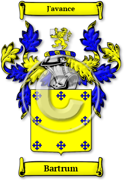 Bartrum Family Crest Download (JPG) Legacy Series - 600 DPI
