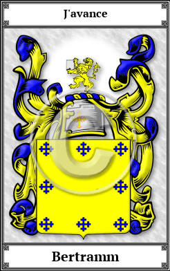 Bertramm Family Crest Download (JPG)  Book Plated - 150 DPI