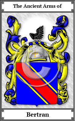 Bertran Family Crest Download (JPG)  Book Plated - 150 DPI