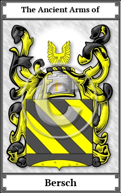 Bersch Family Crest Download (JPG)  Book Plated - 150 DPI
