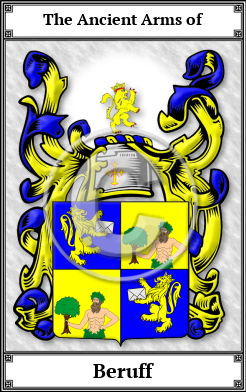 Beruff Family Crest Download (JPG)  Book Plated - 150 DPI