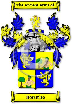 Beruthe Family Crest Download (jpg) Legacy Series - 150 DPI