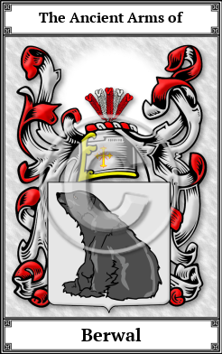 Berwal Family Crest Download (JPG)  Book Plated - 150 DPI