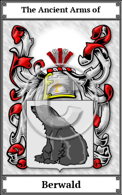 Berwald Family Crest Download (JPG)  Book Plated - 150 DPI