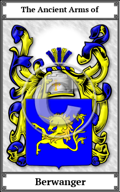 Berwanger Family Crest Download (JPG)  Book Plated - 150 DPI