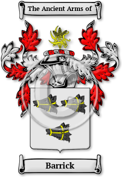 Barrick Family Crest Download (jpg) Legacy Series - 150 DPI