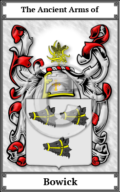 Bowick Family Crest Download (JPG)  Book Plated - 150 DPI