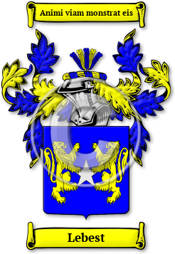 Lebest Family Crest Download (jpg) Legacy Series - 150 DPI