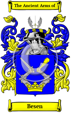 Besen Family Crest Download (JPG) Heritage Series - 600 DPI