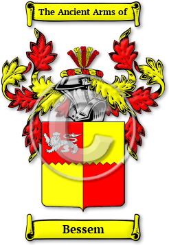 Bessem Family Crest Download (jpg) Legacy Series - 150 DPI