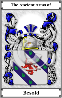 Besold Family Crest Download (JPG)  Book Plated - 150 DPI