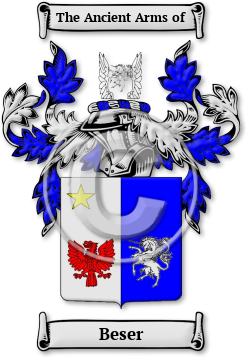 Beser Family Crest Download (JPG) Legacy Series - 300 DPI