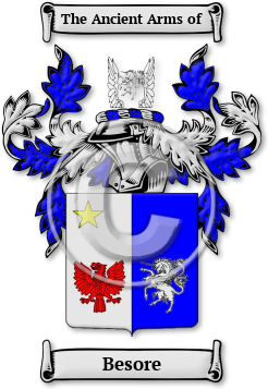 Besore Family Crest Download (jpg) Legacy Series - 150 DPI
