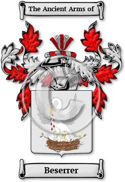 Beserrer Family Crest Download (jpg) Legacy Series - 150 DPI