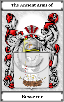 Besserer Family Crest Download (JPG) Book Plated - 600 DPI