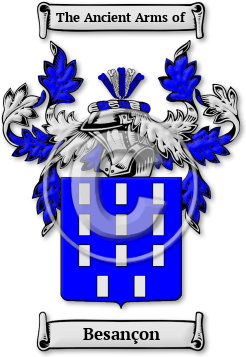 Besançon Family Crest Download (jpg) Legacy Series - 150 DPI