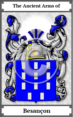 Besançon Family Crest Download (JPG)  Book Plated - 150 DPI