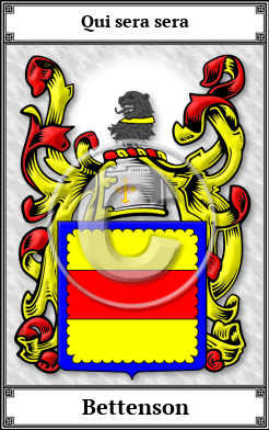 Bettenson Family Crest Download (JPG)  Book Plated - 150 DPI
