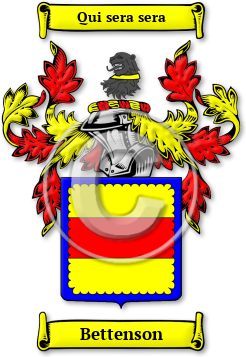 Bettenson Family Crest Download (jpg) Legacy Series - 150 DPI